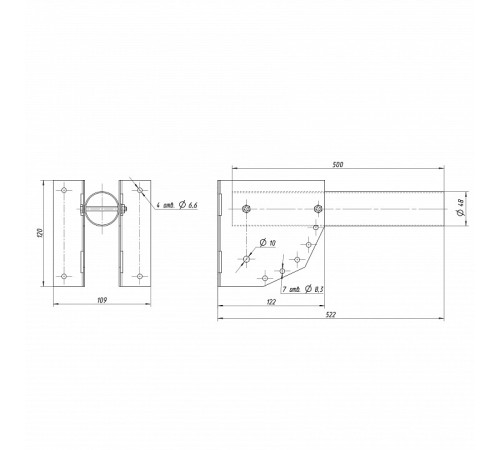 Основание на штанге Эра SPP-AC2-0-500-048