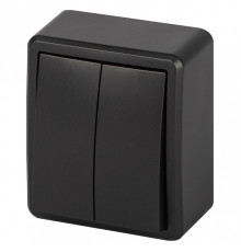 Выключатель двухклавишный Эра Эра Эксперт 11-1204-05