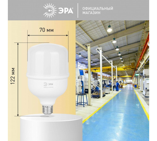 Лампа светодиодная Эра E27 25Вт 4000K LED POWER T70-25W-4000-E27 R