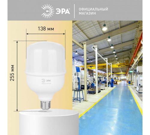 Лампа светодиодная Эра E27, E40 100Вт 4000K LED POWER T140-100W-4000-E27/E40 R