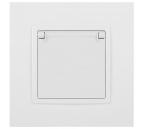 Розетка с заземлением и со шторкой, без рамки с крышкой Эра Эра Elegance 14-2103-01М