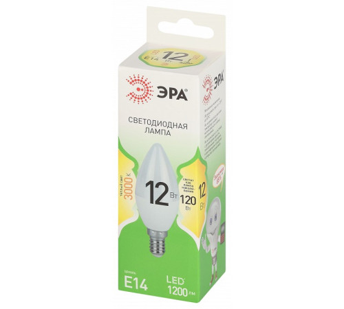 Лампа светодиодная Эра Green Line LED B35-12W-830-E14 GL