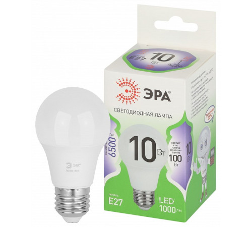Лампа светодиодная Эра Green Line LED A60-10W-865-E27 GL