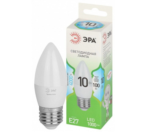 Лампа светодиодная Эра Green Line LED B35-10W-840-E27 GL