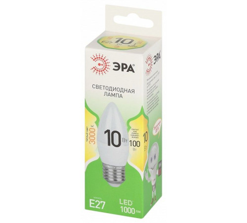 Лампа светодиодная Эра Green Line LED B35-10W-830-E27 GL