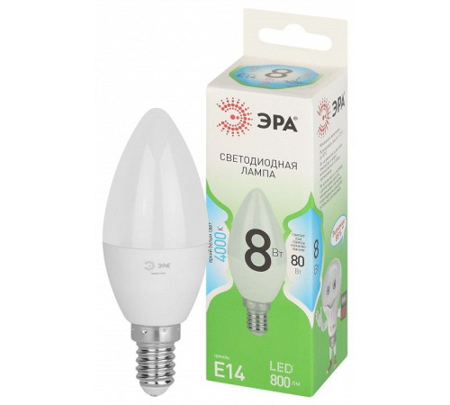 Лампа светодиодная Эра Green Line LED B35-8W-840-E14 GL
