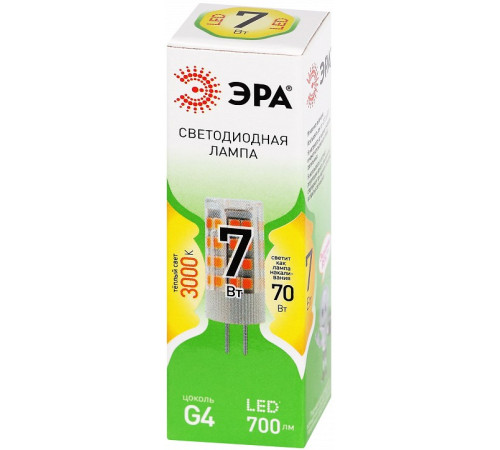Лампа светодиодная Эра Green Line LED G4-JC-7W-830-12V GL