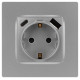 Розетка с заземлением и со шторкой и 2хUSB, без рамки Эра Эра 12 12-4108-03