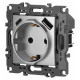 Розетка с заземлением и со шторкой и 2хUSB, без рамки Эра Эра 12 12-4108-03