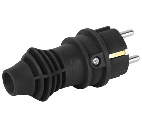 Вилка прямая ЭРА с заземлением IP44 VX13-B-IP44