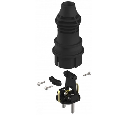 Вилка прямая ЭРА с заземлением IP44 VX13-B-IP44