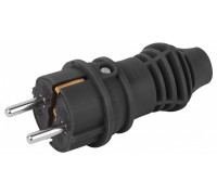Вилка прямая ЭРА с заземлением IP44 VX13-B-IP44