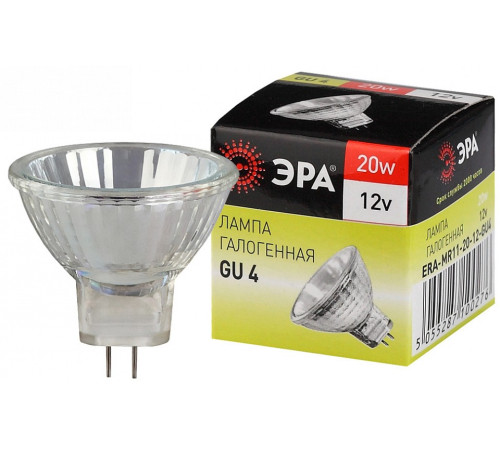 Лампа галогеновая Эра GU4-MR11-20W-12V-30CL