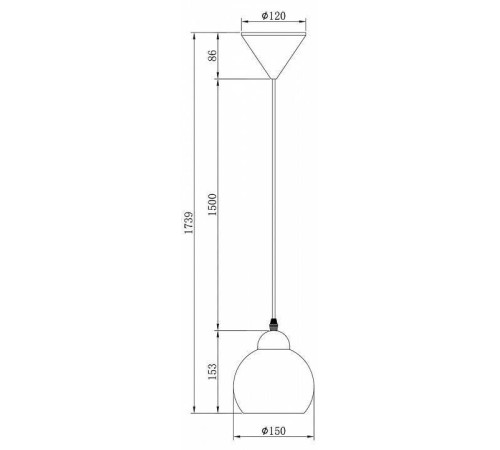 Подвесной светильник Escada Solo 10178/1S White