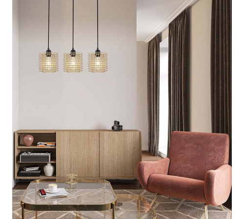 Подвесной светильник Escada Grid 10190/3S Gold