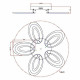 Потолочная люстра Escada Air 10211/5LED