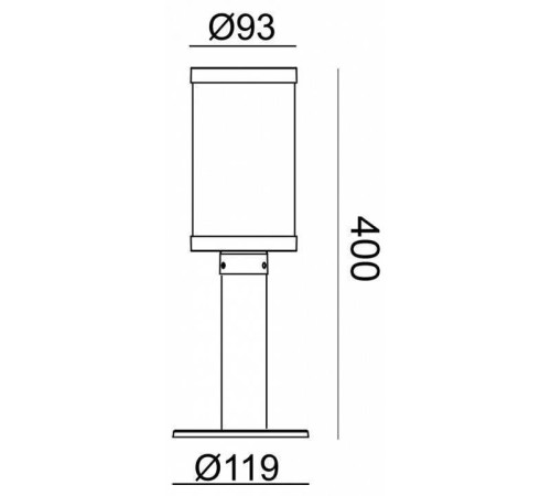Наземный низкий светильник Escada Urban 30003G/01