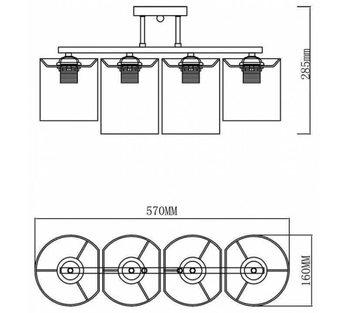 Люстра на штанге Escada Fantasy 641/4P