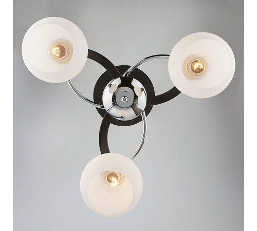 Потолочная люстра Eurosvet Larion 9654/3 хром/венге