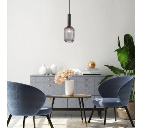 Подвесной светильник Eurosvet Bravo 50181/1 дымчатый