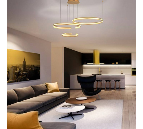 Подвесной светильник Eurosvet Gap 90180/3 золото 160W