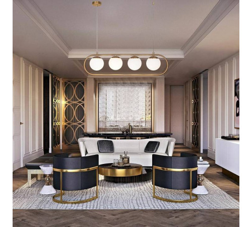 Подвесной светильник Eurosvet Ringo 50089/4 золото