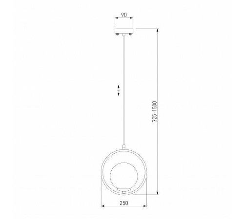 Подвесной светильник Eurosvet Ringo 50089/1 золото