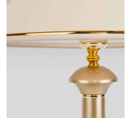 Настольная лампа декоративная Eurosvet Lorenzo 60019/1 перламутровое золото