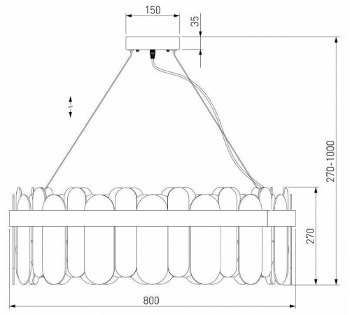 Подвесной светильник Bogate's Conte 1 333/10