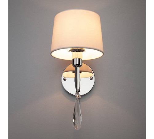 Бра Eurosvet Madera 10127/1 хром/прозрачный хрусталь Strotskis (10093/1)