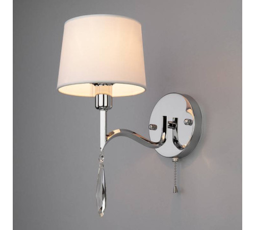 Бра Eurosvet Madera 10127/1 хром/прозрачный хрусталь Strotskis (10093/1)