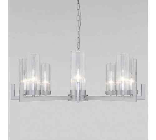 Подвесная люстра Eurosvet Arganie 60133/8 серебро