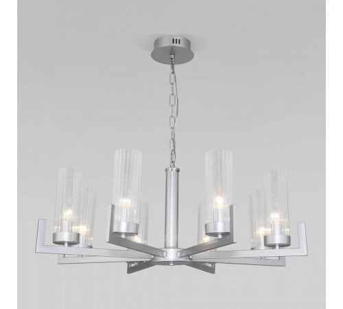 Подвесная люстра Eurosvet Arganie 60133/8 серебро