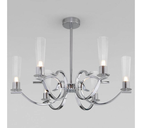 Люстра на штанге Eurosvet Rosher 60141/6 хром 60141/6