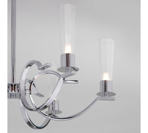 Люстра на штанге Eurosvet Rosher 60141/6 хром 60141/6