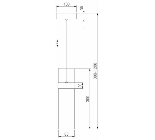 Подвесной светильник Eurosvet Lumen 50244/1 LED черный/прозрачный