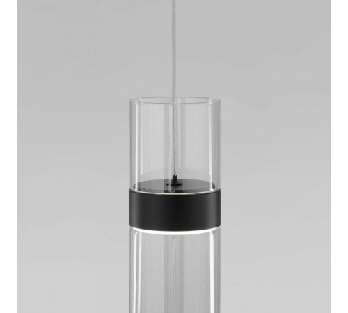 Подвесной светильник Eurosvet Lumen 50244/1 LED черный/прозрачный