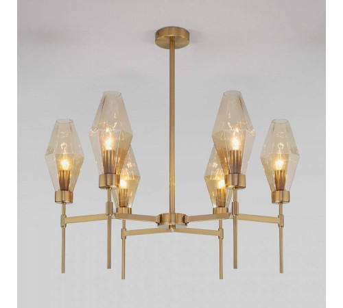 Люстра на штанге Eurosvet Prism 60143/6 латунь
