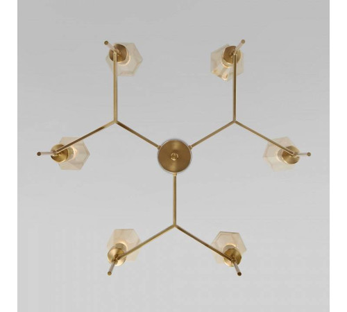 Люстра на штанге Eurosvet Prism 60143/6 латунь