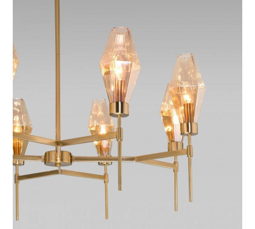 Люстра на штанге Eurosvet Prism 60143/8 латунь