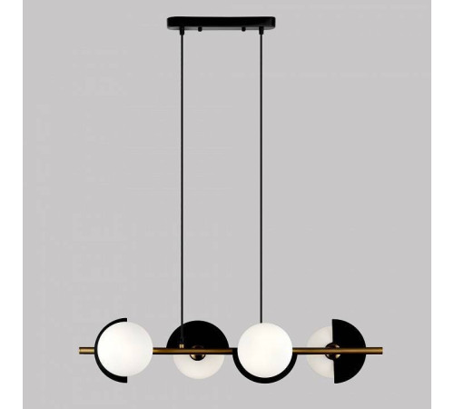 Подвесная люстра Eurosvet Moity 70149/4 черный/латунь