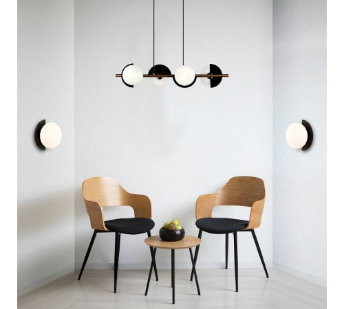 Подвесная люстра Eurosvet Moity 70149/4 черный/латунь