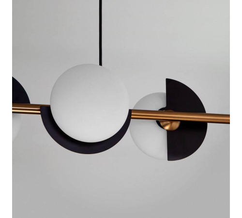 Подвесная люстра Eurosvet Moity 70149/4 черный/латунь