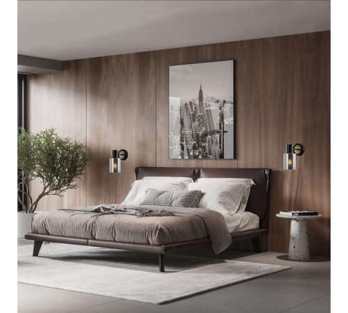 Бра Eurosvet Notion 70219/1 черный/античная бронза