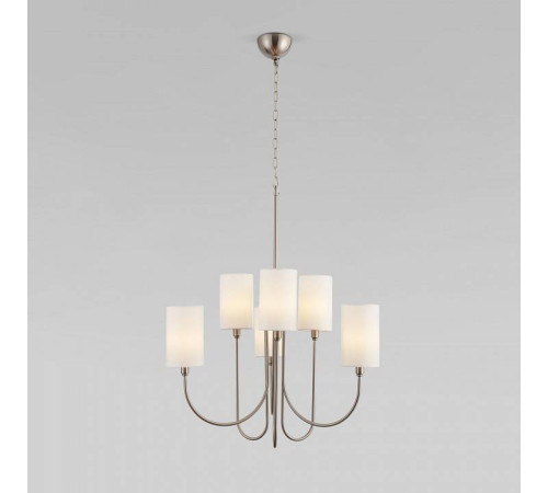 Подвесная люстра Eurosvet Abbey 60164/6 никель