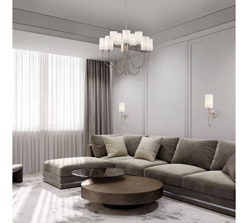 Бра Eurosvet Abbey 60164/1 никель