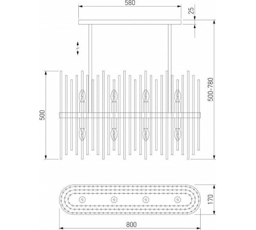 Люстра на штанге Bogate's Allure 485/8