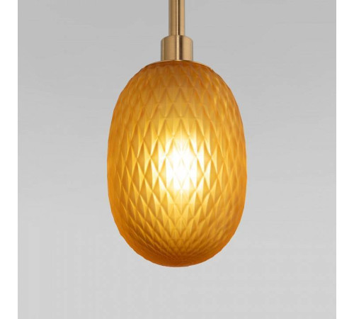 Подвесная люстра Eurosvet Pineapple 50266 дымчатый/прозрачный/янтарный