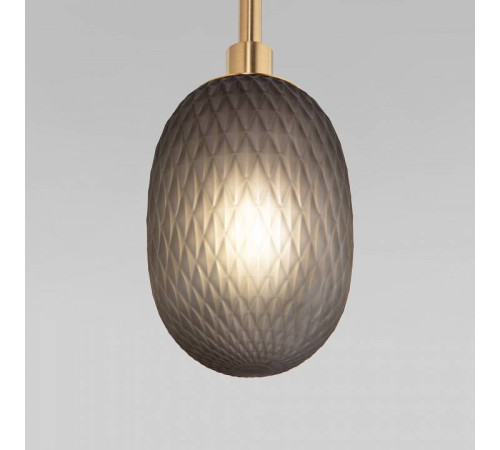 Подвесная люстра Eurosvet Pineapple 50266 дымчатый/прозрачный/янтарный