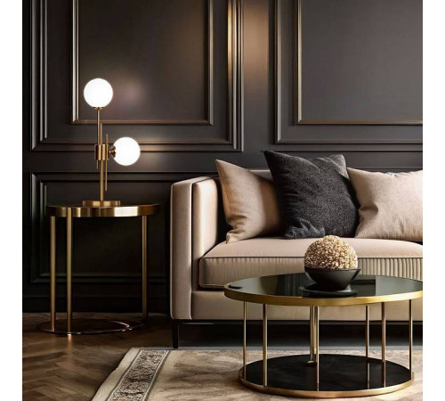 Настольная лампа декоративная Eurosvet Volver 01383/2 латунь